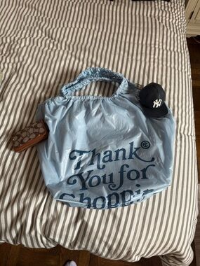 Telfar brand new Blue "Thank You for Shopping" Reusable Nylon Tote Bag